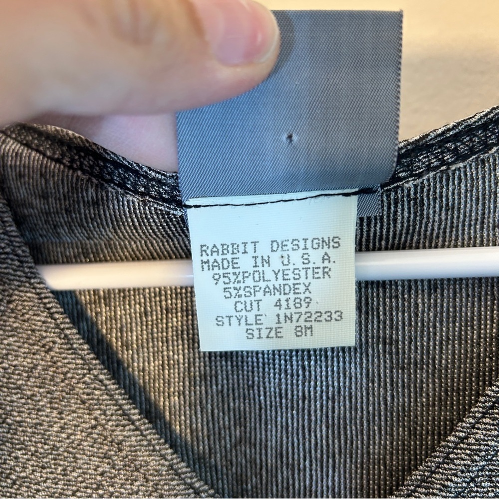 Rabbit Rabbit Rabbit Gray Mini Dress Size 8 - Picture 4 of 4